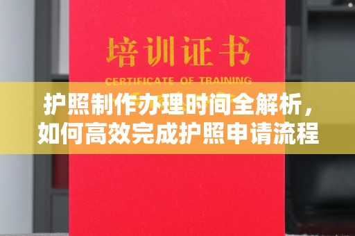南安护照制作办理时间全解析，如何高效完成护照申请流程